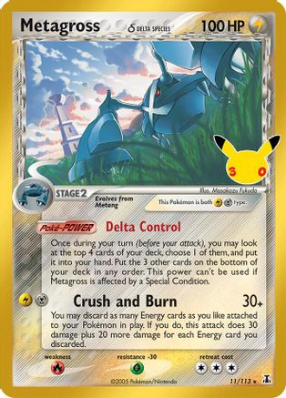 Metagross (Delta Species) 011/113  - Holofoil ME 30th Celebration Classic Collection - Classic Collection