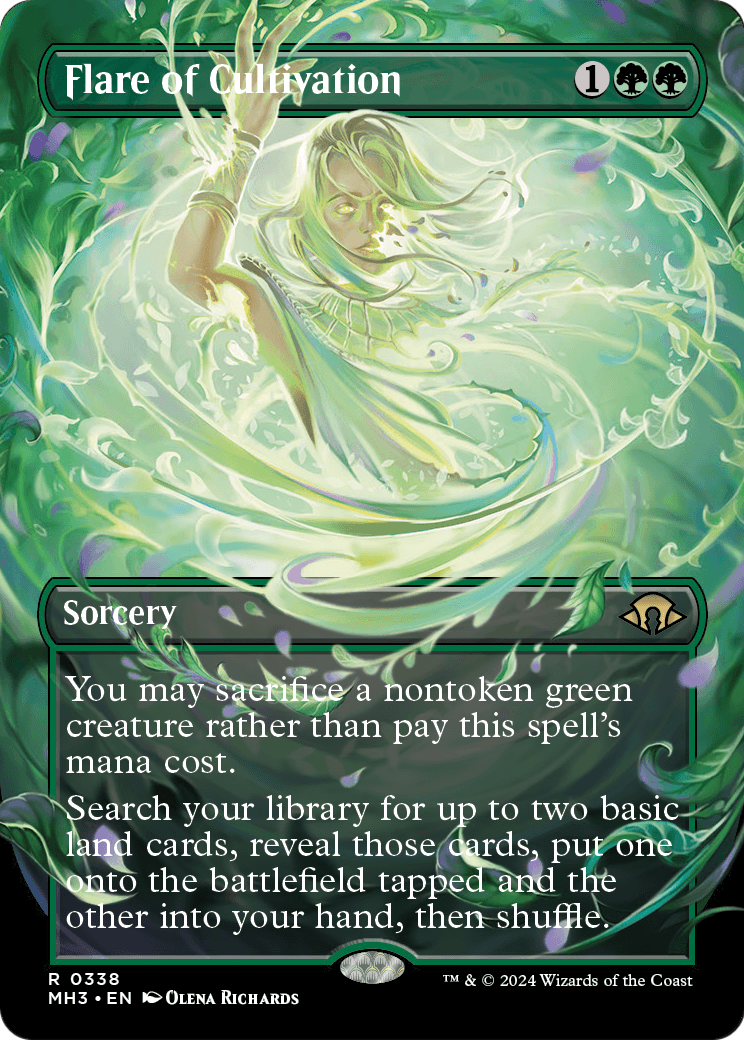 Flare of Cultivation (Borderless) (MH3-338) - Modern Horizons 3 (Borderless) Foil
