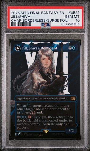 MTG Final fantasy Jill/Shiva Char FIN523 PSA 10