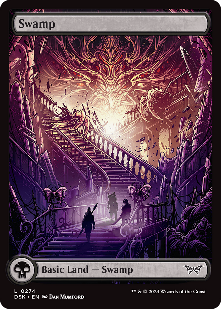 Swamp (0274) - Full Art (DSK-274) - Duskmourn: House of Horror Foil