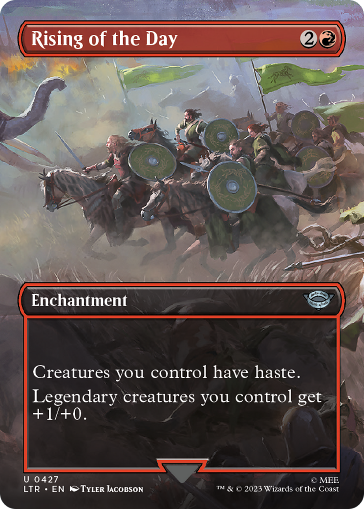 Rising of the Day (Borderless) (LTR-427) - The Lord of the Rings: Tales of Middle-earth (Borderless) Foil