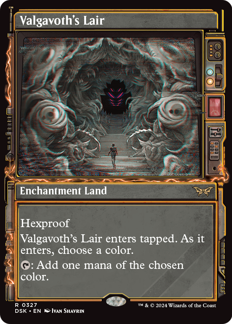 Valgavoth's Lair (Showcase) (DSK-327) - Duskmourn: House of Horror: (Showcase) Foil