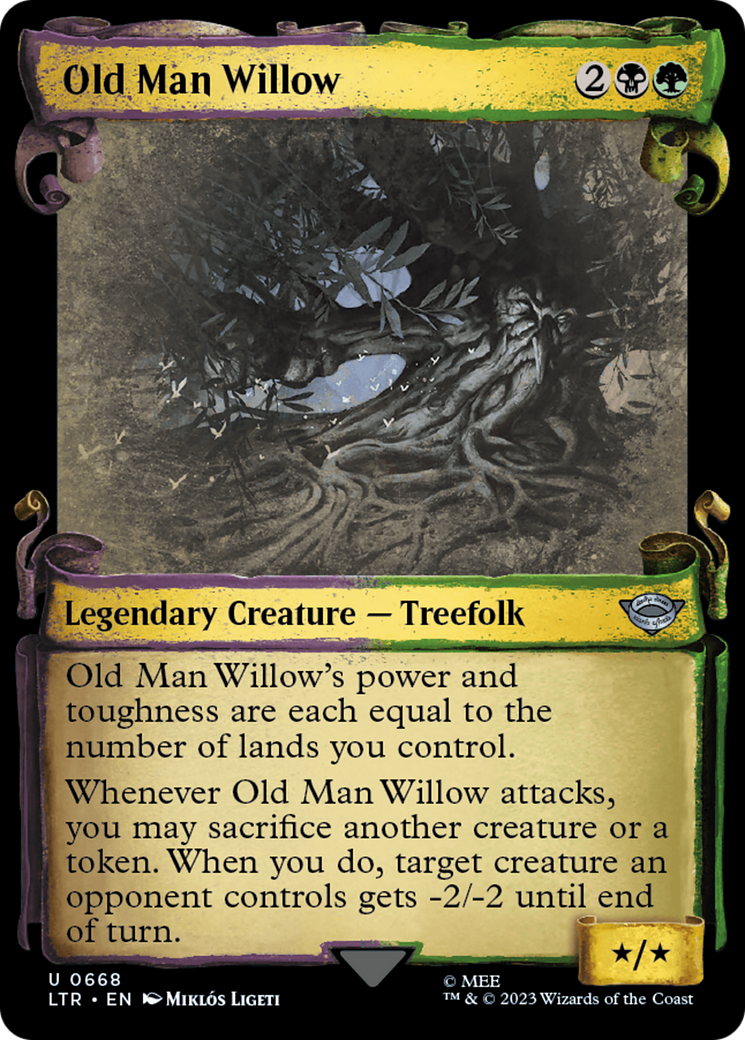 Old Man Willow (Showcase Scrolls) (LTR-668) - The Lord of the Rings: Tales of Middle-earth: (Showcase) Foil