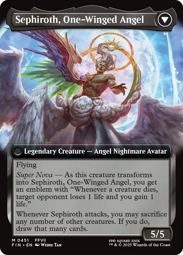 Sephiroth, Fabled SOLDIER // Sephiroth, One-Winged Angel (FIN-451) - FINAL FANTASY: (Extended Art)