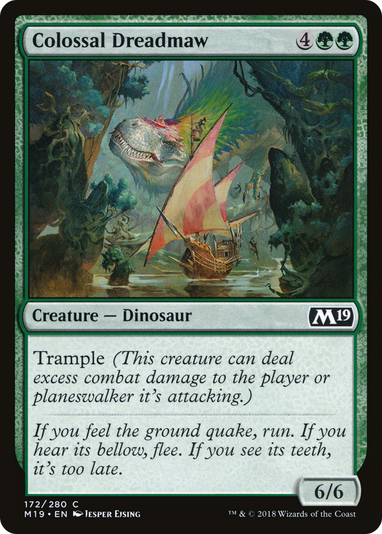 Colossal Dreadmaw (M19-172) - Core Set 2019 Foil