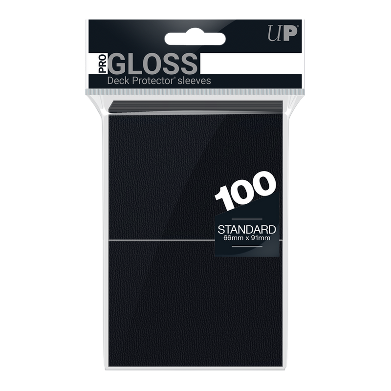 ULTRA PRO Gloss Standard Deck Protector Sleeves Black