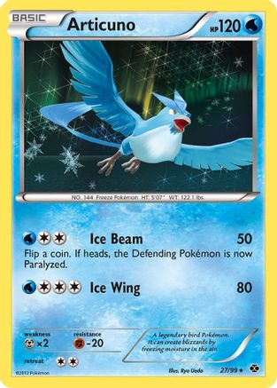 Articuno 027  - Reverse Holofoil Next Destinies - Holo Rare