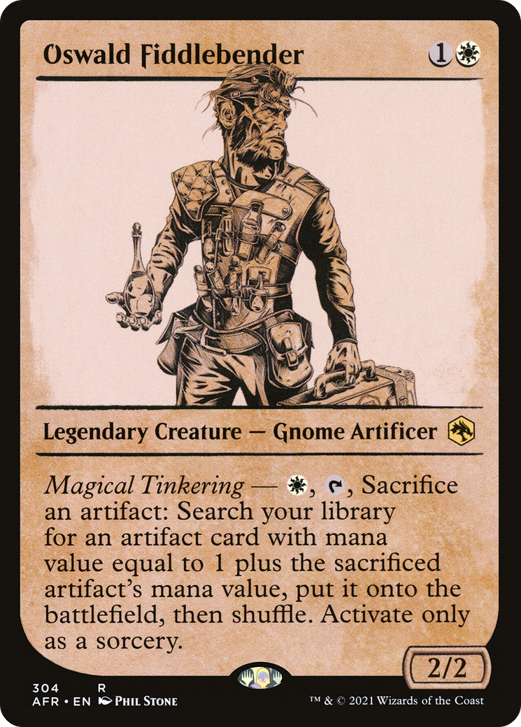 Oswald Fiddlebender (Showcase) (AFR-304) - Adventures in the Forgotten Realms: (Showcase) Foil