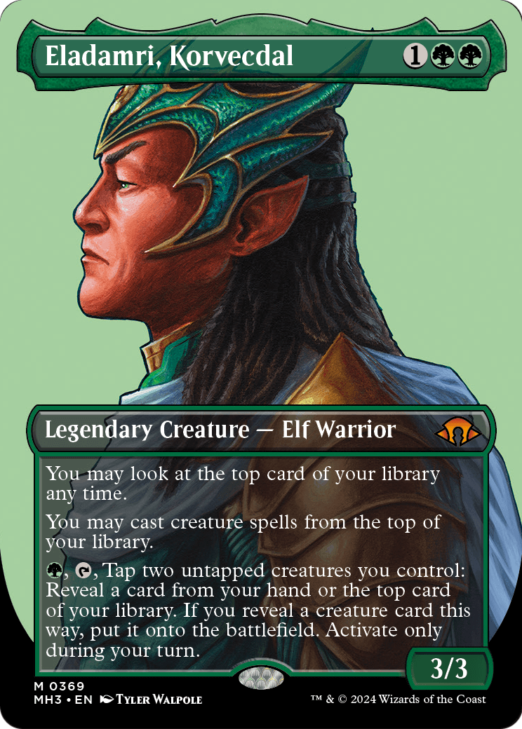 Eladamri, Korvecdal (Borderless) (MH3-369) - Modern Horizons 3 (Borderless) Foil