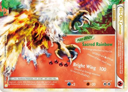 Ho-Oh Legend (Bottom) 112  - Holofoil HeartGold SoulSilver - Ultra Rare