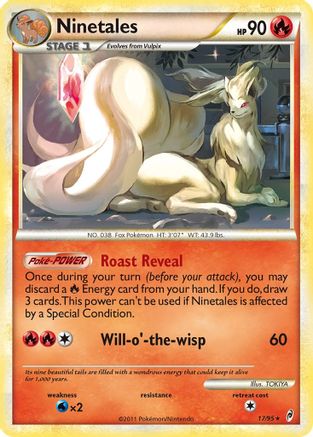 Ninetales  - Reverse Holofoil Call of Legends - Holo Rare