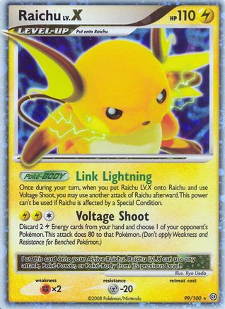 Raichu LV.X  - Holofoil Stormfront - Ultra Rare