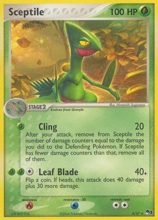 Sceptile 004  - Holofoil POP Series 1 - Rare