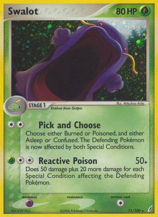 Swalot 011  - Holofoil Crystal Guardians - Holo Rare