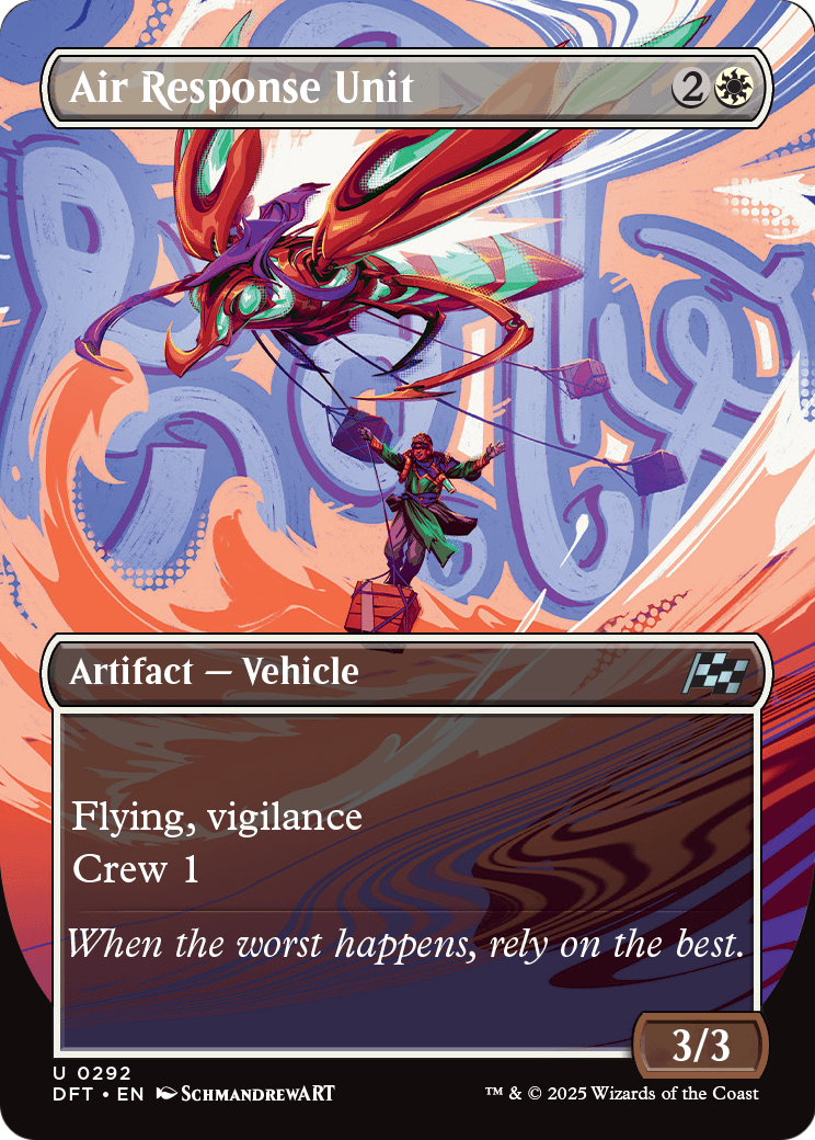 Air Response Unit (Borderless) (DFT-292) - Aetherdrift (Borderless) Foil