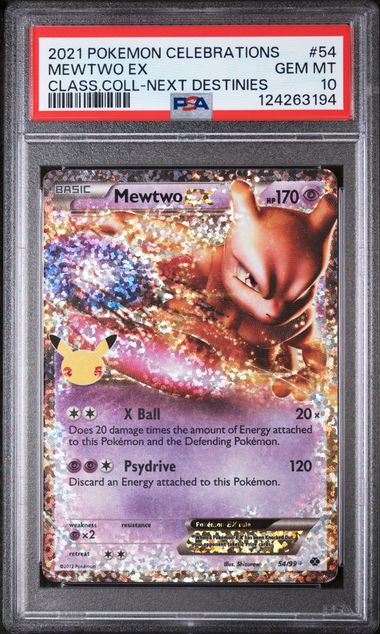 2021 English Pokemon Mewtwo EX 54/99 PSA 10