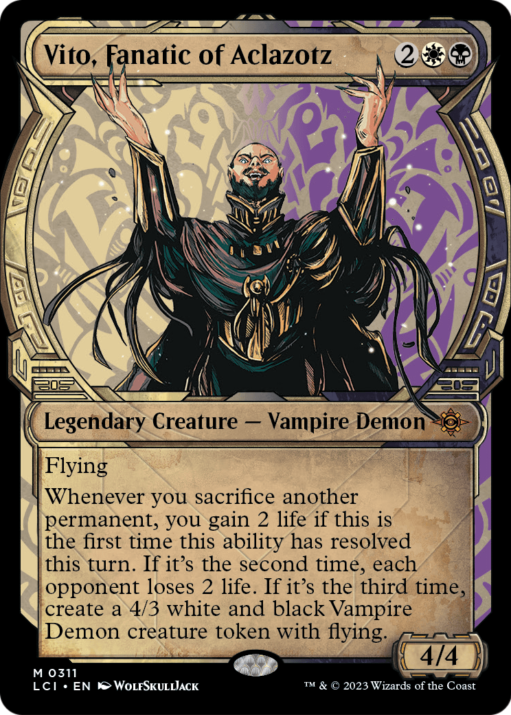 Vito, Fanatic of Aclazotz (Showcase) (LCI-311) - The Lost Caverns of Ixalan: (Showcase)
