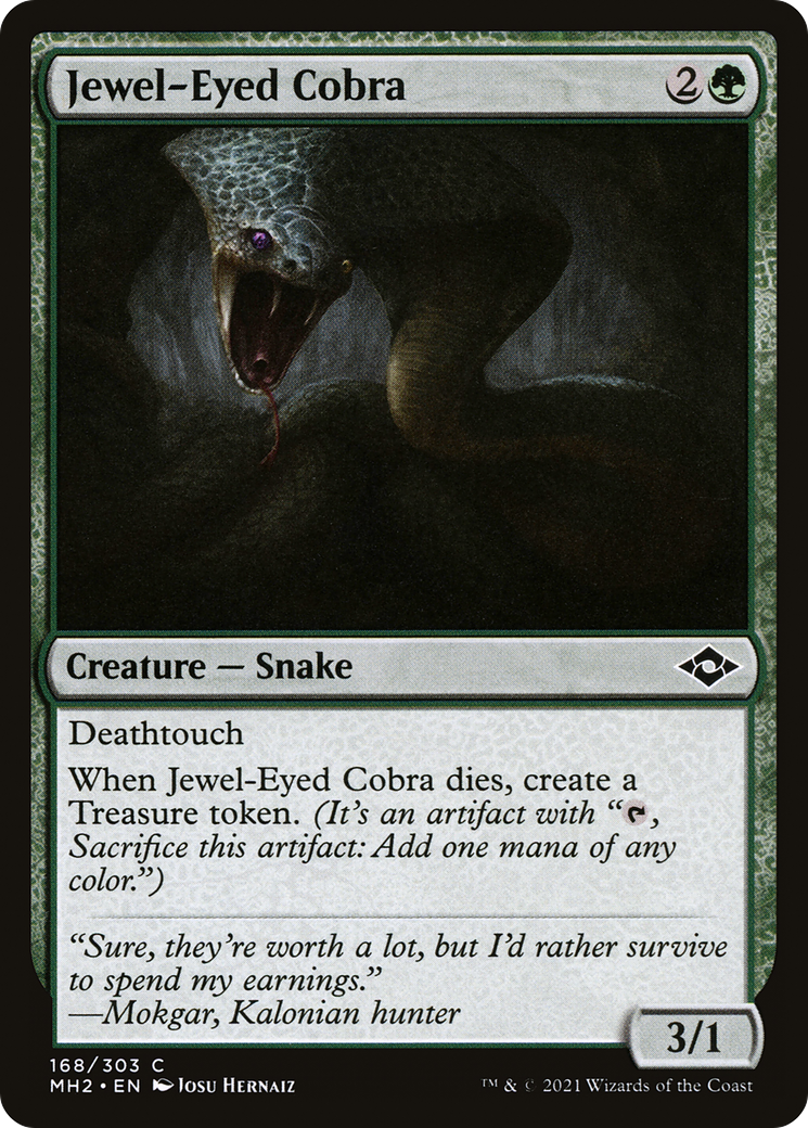 Jewel-Eyed Cobra (MH2-168) - Modern Horizons 2 Foil