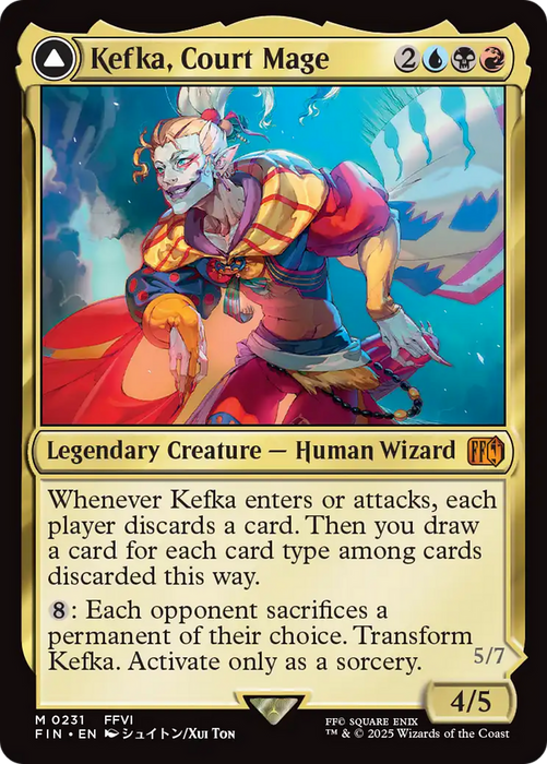 Kefka, Court Mage // Kefka, Ruler of Ruin (FIN-231) - FINAL FANTASY