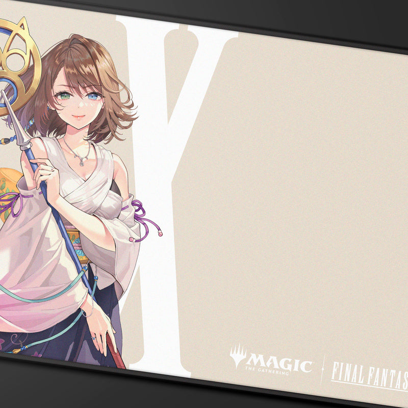UP Playmat MTG Final Fantasy Yuna, Grand Summoner Black Stitched (Pre-Order)