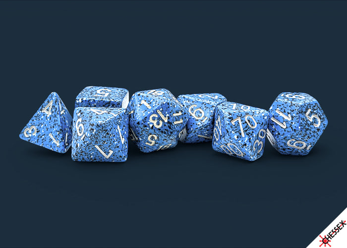 Speckled 7-Die Set Polyhedral Ocean Stone (Pre-Order)