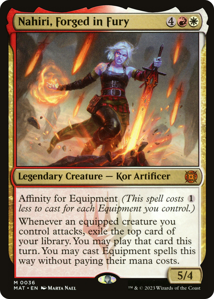 Nahiri, Forged in Fury (MAT-036) - March of the Machine: The Aftermath