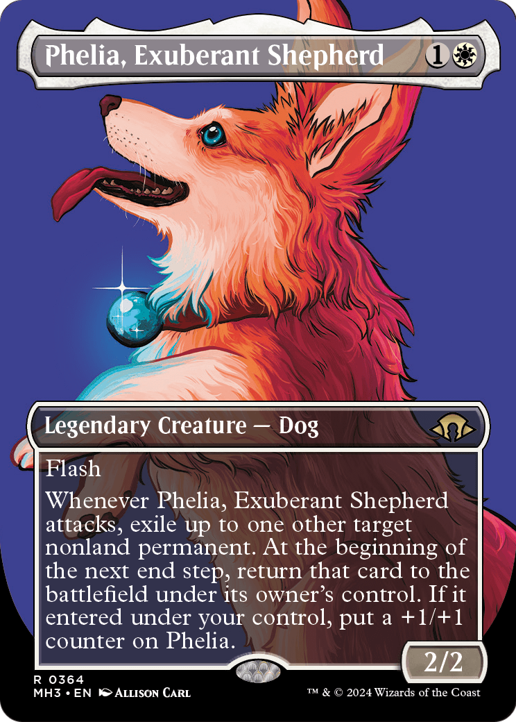 Phelia, Exuberant Shepherd (Borderless) (MH3-364) - Modern Horizons 3 (Borderless) Foil