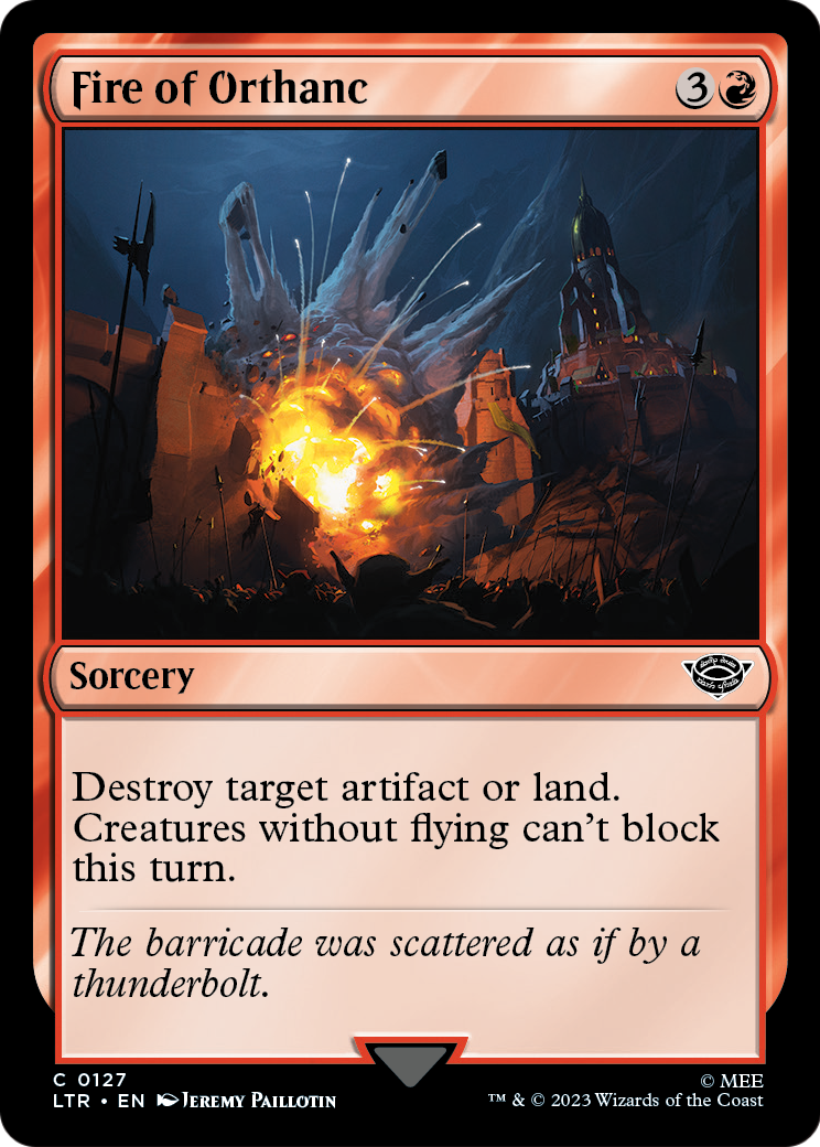 Fire of Orthanc (LTR-127) - The Lord of the Rings: Tales of Middle-earth Foil