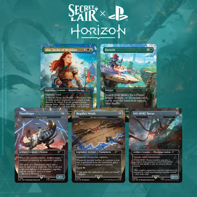 MTG Secret Lair PlayStation Super Drop Horizon Zero Dawn: Huntress and the Machines Regular