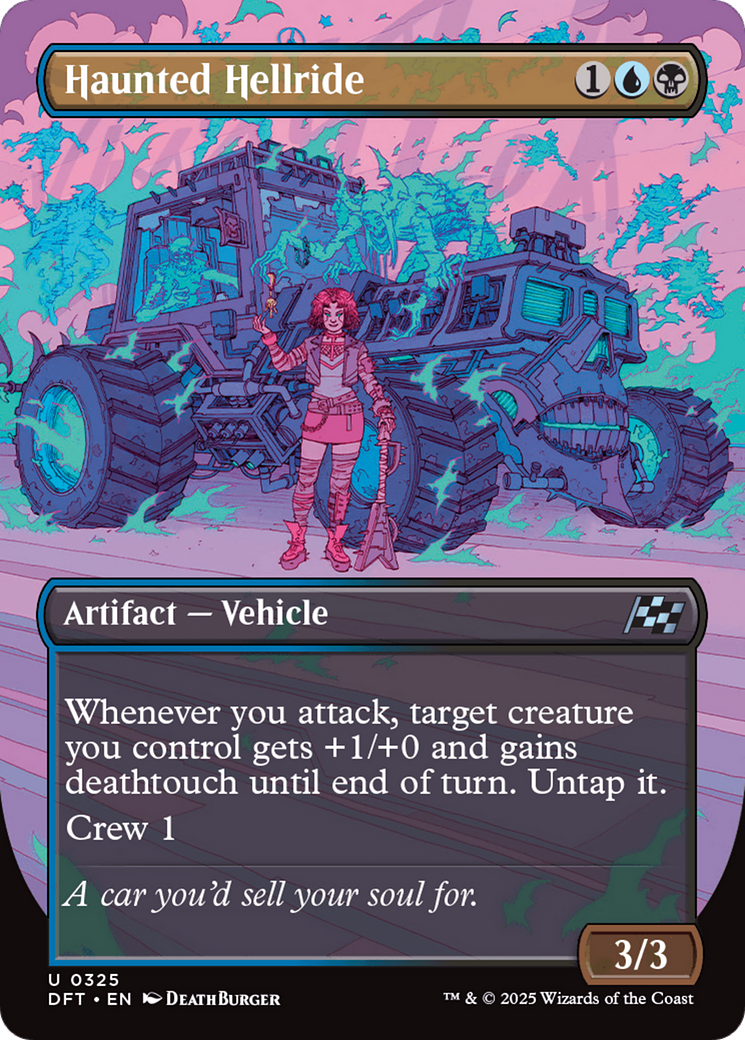 Haunted Hellride (Borderless) (DFT-325) - Aetherdrift (Borderless)