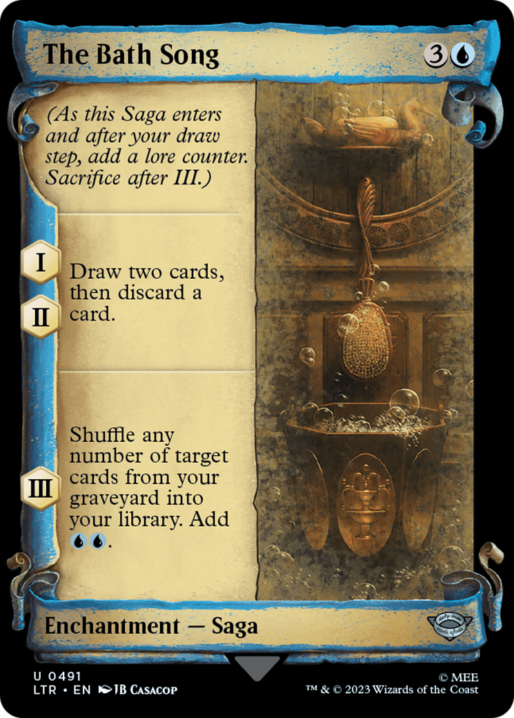 The Bath Song (Showcase Scrolls) (LTR-491) - The Lord of the Rings: Tales of Middle-earth: (Showcase)