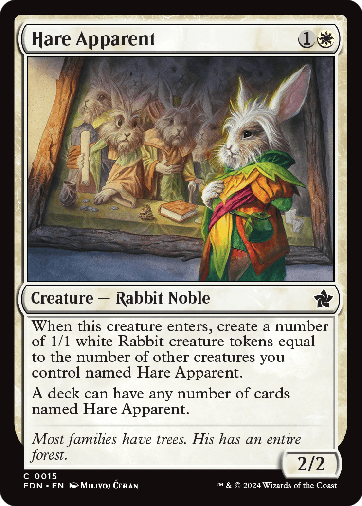 Hare Apparent (FDN-015) - Foundations Foil