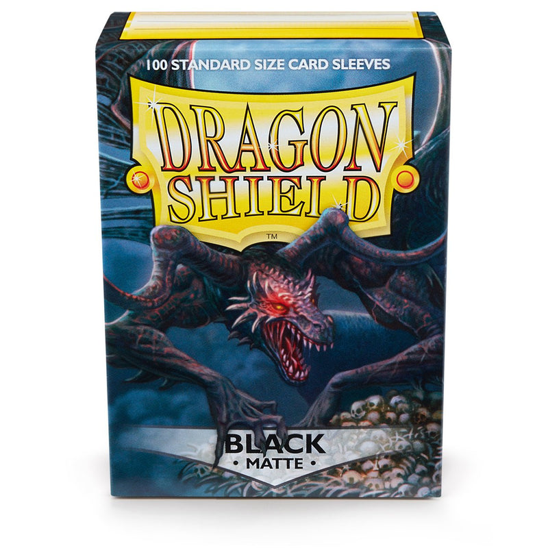 Dragon Shield Matte Dual Sleeves - Standard Size - 100ct - Black Rhipodon
