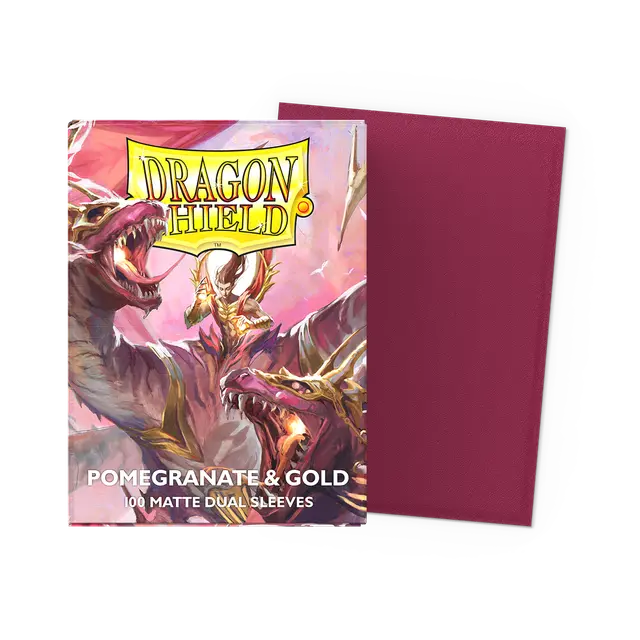 Dragon Shield Red/Gold Anniversary Special Edition Dual Matte Sleeves Standard Size