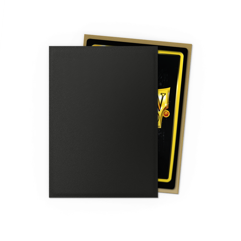 Dragon Shield Matte Dual Sleeves - Standard Size - 100ct - Black and Gold