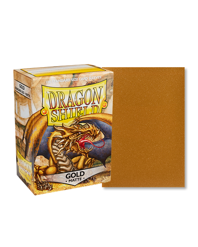 Dragon Shield  Gold Matte Standard Size 100ct