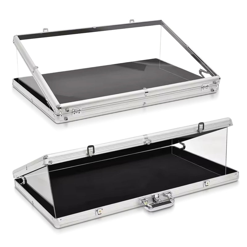 EVORETRO Aluminum Acrylic Clear Top Display Vendor Trade Show showcase