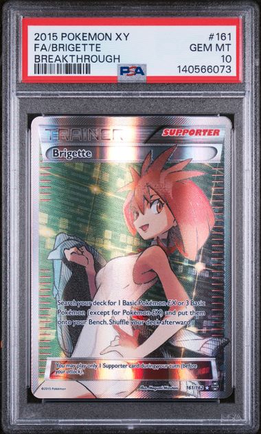 2015 English Pokemon Brigette 161/162 PSA 10