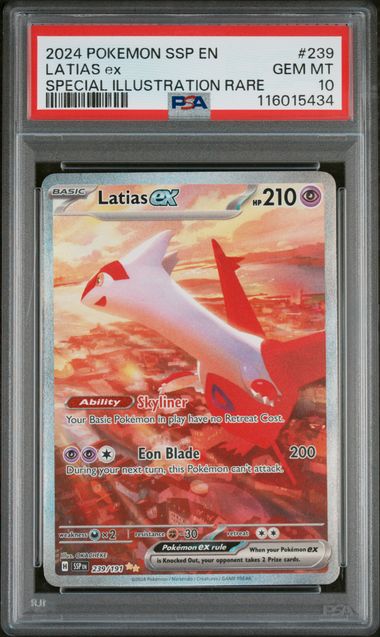 Pokemon 2024 Latias ex SIR Surging Sparks PSA 10 (239/191)