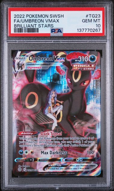 2025 Pokemon English Umbreon VMax TG23/TG30 PSA 10