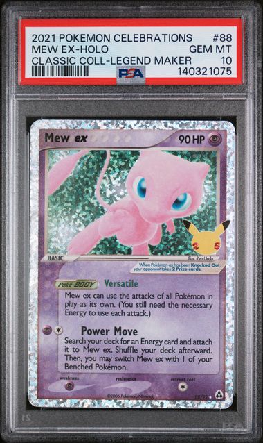 2021 English Pokemon Mew EX 88/92 PSA 10