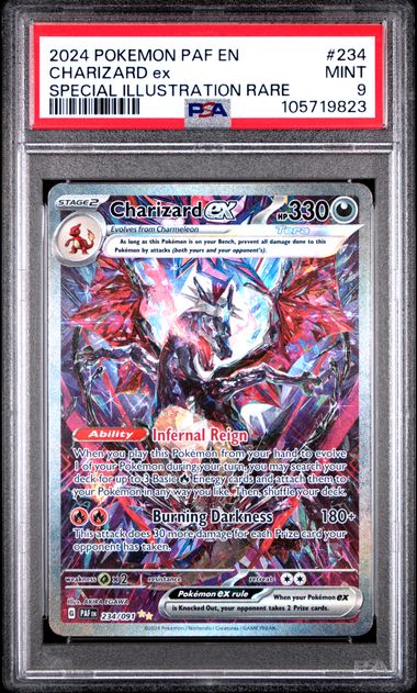 2024 English Pokemon Charizard ex 234/091 PSA 9