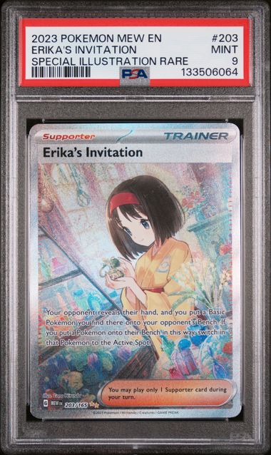 Pokemon 2023 Erika's Invitation PSA 9(203/165)