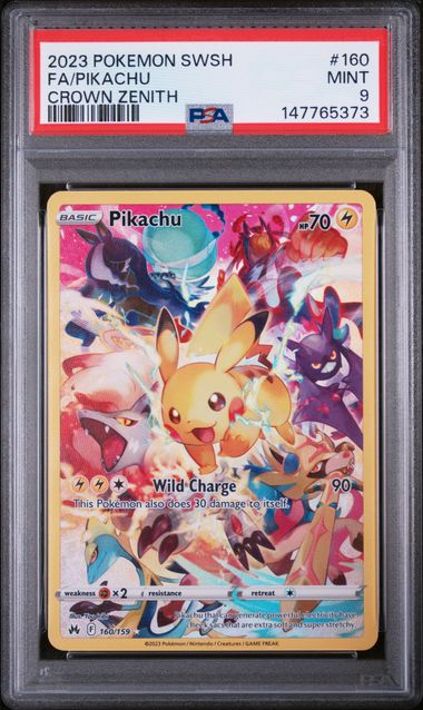 2023 English Pokemon Pikachu 160/159 PSA 9