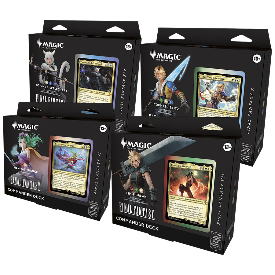 Magic: The Gathering Universes Beyond: Final Fantasy Commander Deck - Set of 4 (Pre-Order)