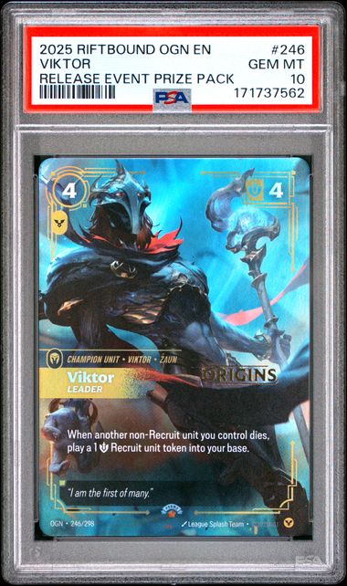 2025 English Riftbound Viktor 246/298 PSA 10