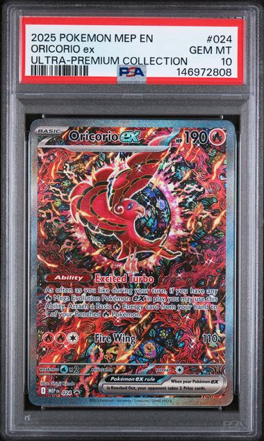 2025 English Pokemon Oricorio ex 024 PSA 10