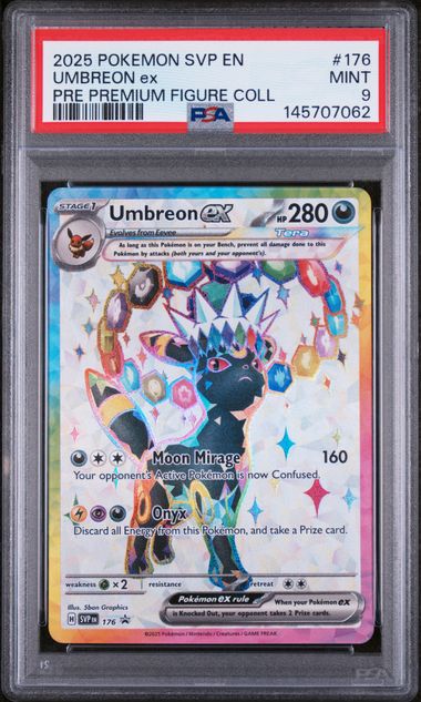 2025 English Pokemon Umbreon ex Promo SVP 176 PSA 9
