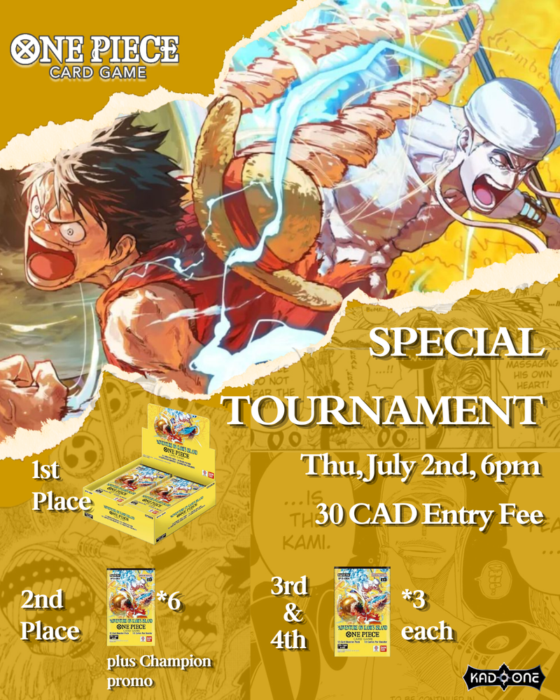 One Piece Special Booster Box Tournament July 2nd 6pm