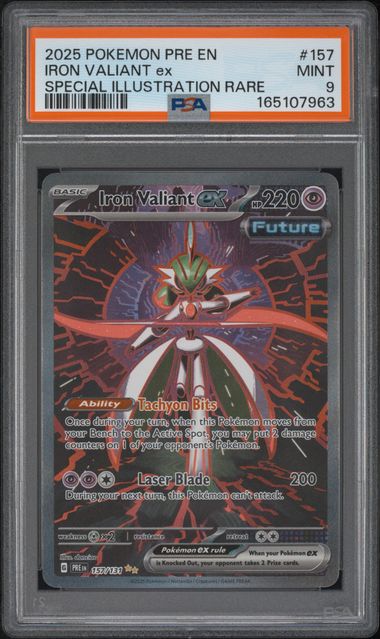 2025 English Pokemon Iron valiant ex 157/131 PSA 9